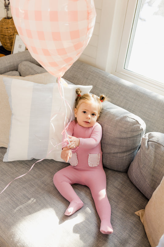 Pocket Dusty Rose Footie