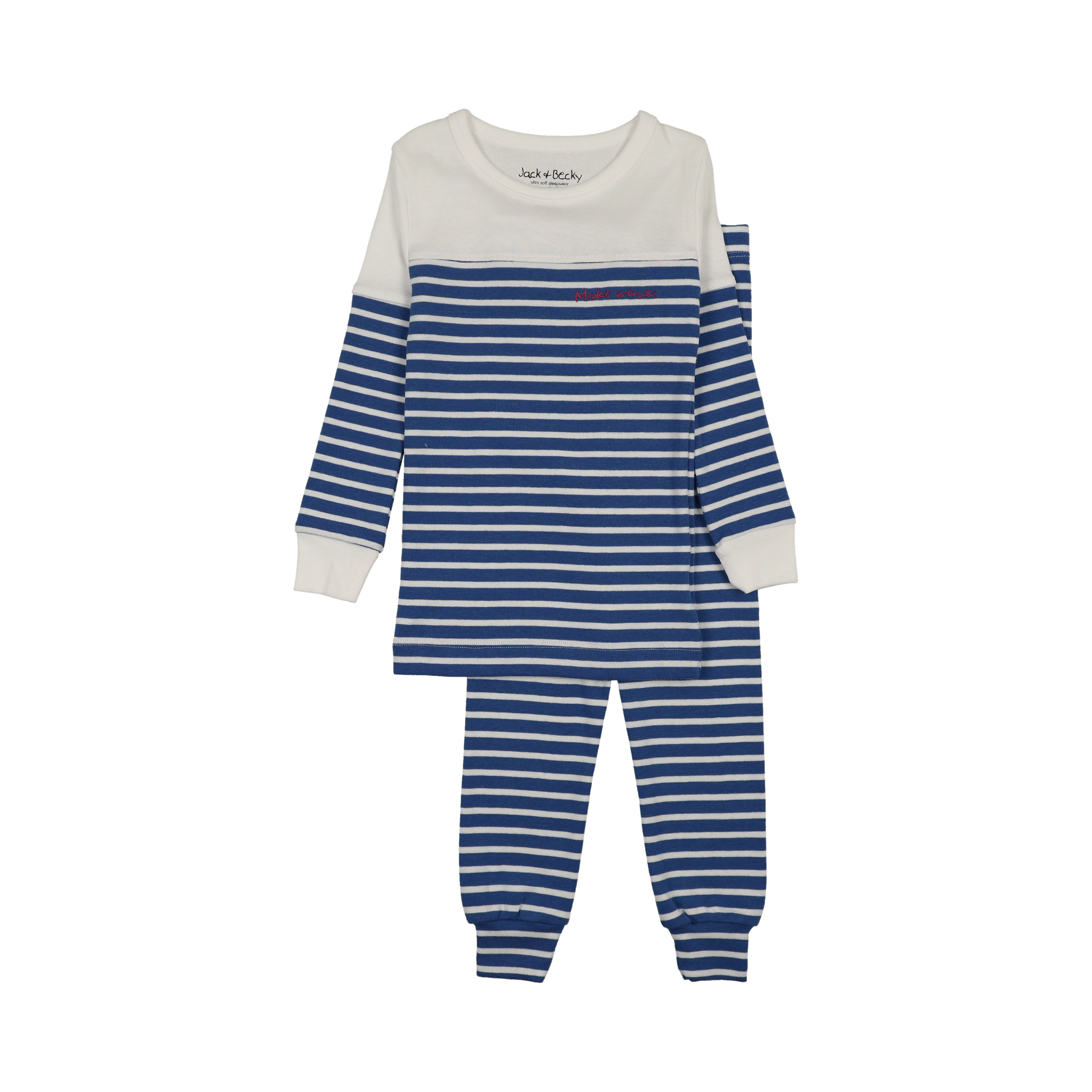 Make Waves Blue Stripes PJ – JACK AND BECKY
