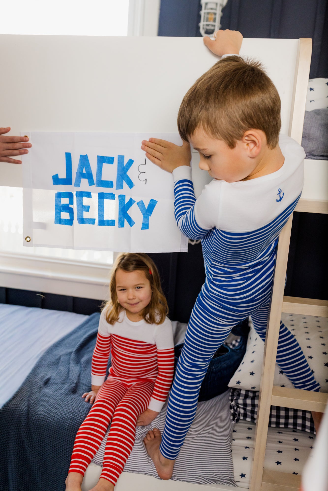 Make Waves Blue Stripes PJ