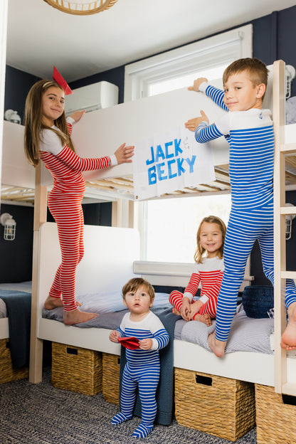 Make Waves Blue Stripes PJ