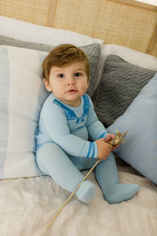 Sailor Sky Blue Footie