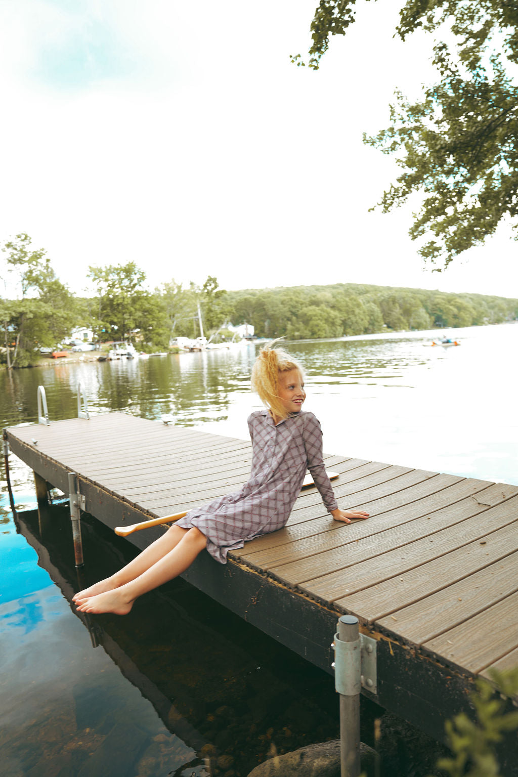 Plaid Nightgown Short