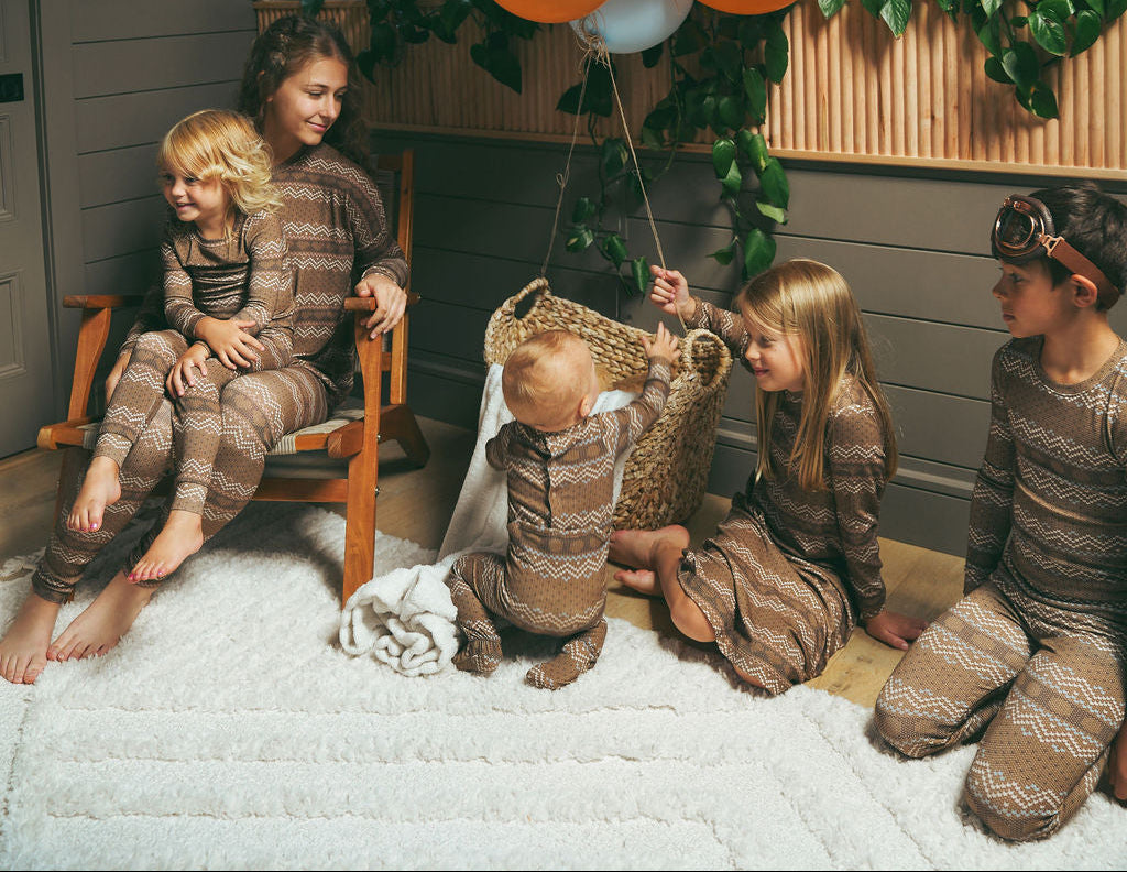 Fair Isle Girls Pajamas