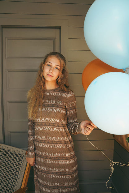 Fair Isle Nightgown Long