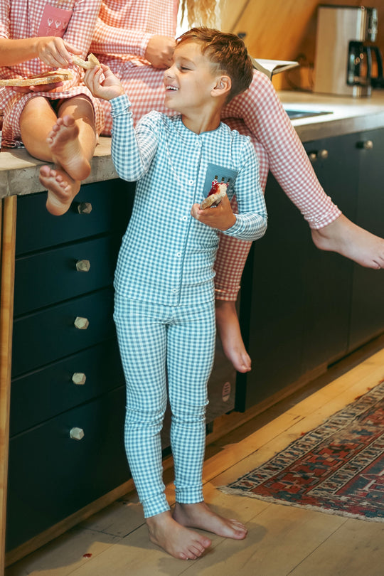 Gingham Deep Water PJ