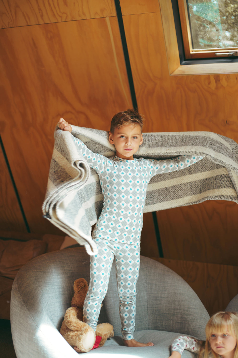 Argyle Slate Blue PJ