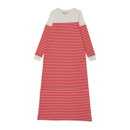 Make Waves Red Stripe Nightgown Long