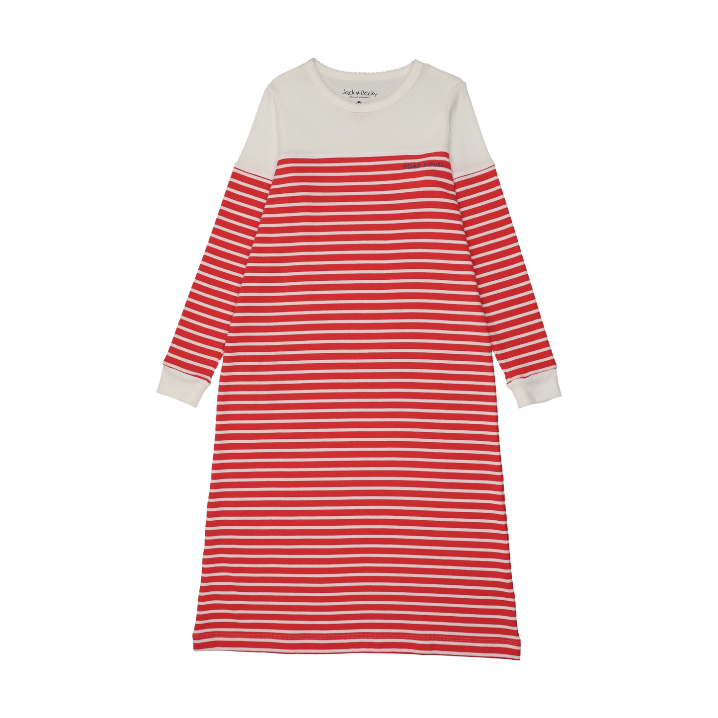 Make Waves Red Stripe Nightgown Short
