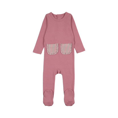 Pocket Dusty Rose Footie