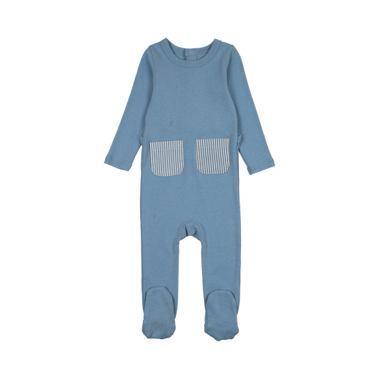 Pocket Powder Blue Footie