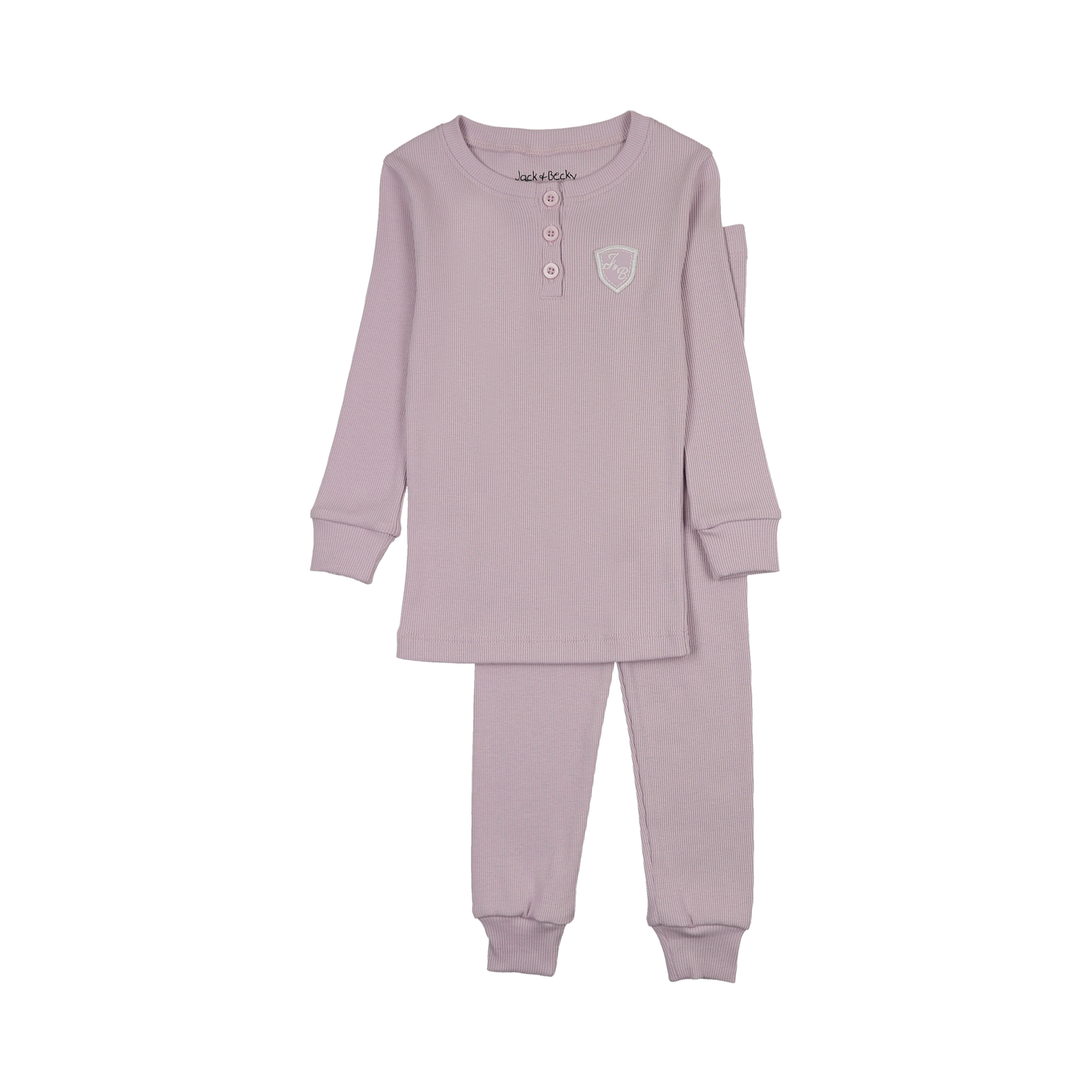 Ribbed Henley Lavander PJ