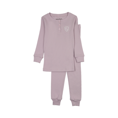 Ribbed Henley Lavander PJ