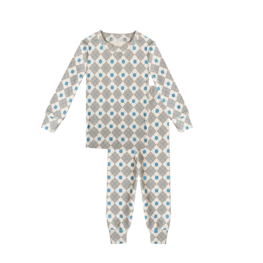 Argyle Slate Blue PJ