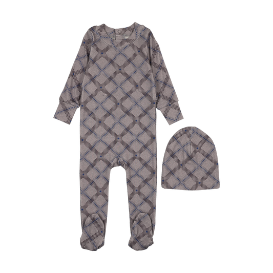 Plaid Boys Footie