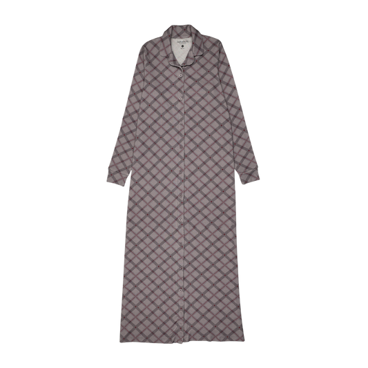 Plaid Nightgown Long