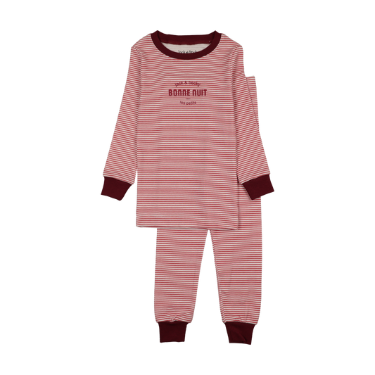 Bonne Nuit Pink Stripe Pajamas