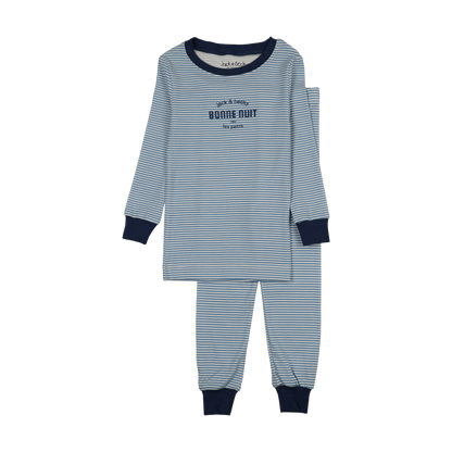 Bonne Nuit Blue Stripe Pajamas
