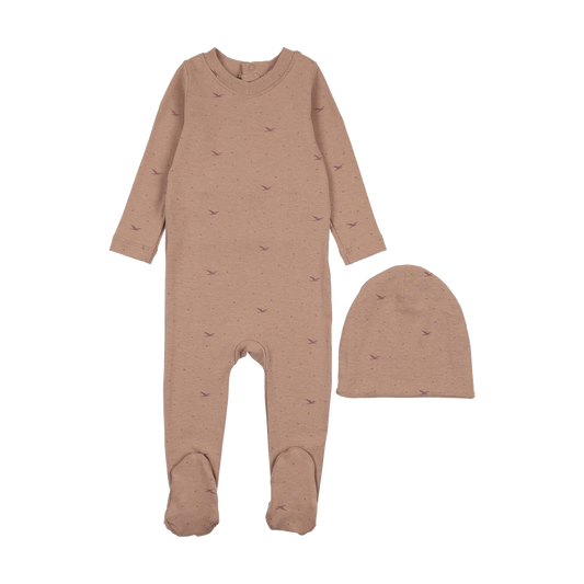 Bird Pink Footie