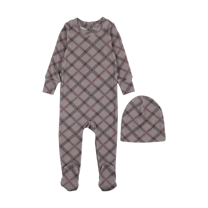Plaid Girls Footie
