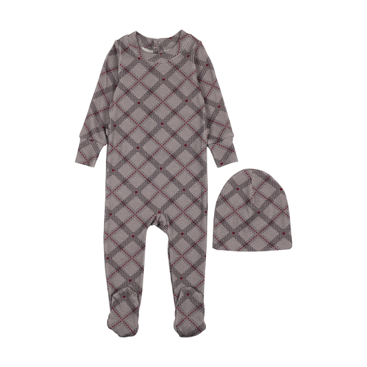 Plaid Girls Footie