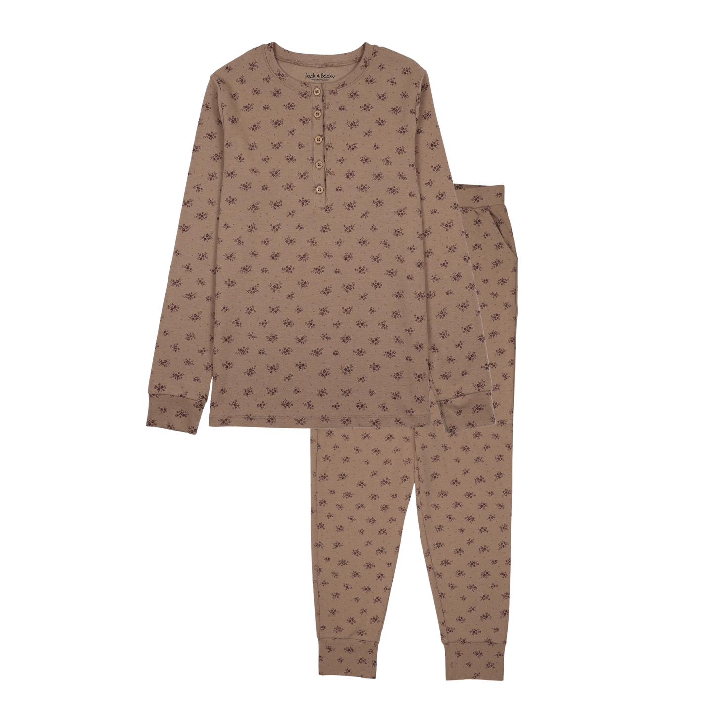 Floral Henley Pajamas